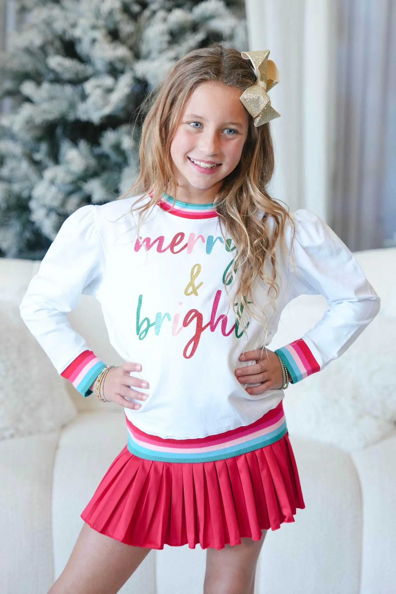 Girls' Azarhia Mini Pleated Skort - Image 6