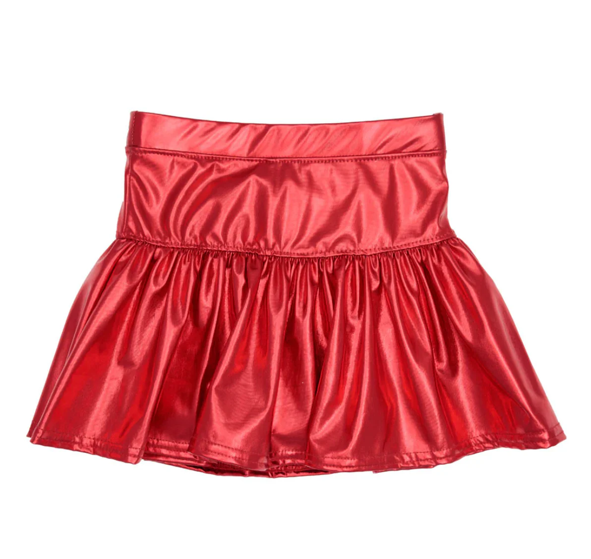 Girls' Azarhia Slick Metallic Gathered Skort - Image 10