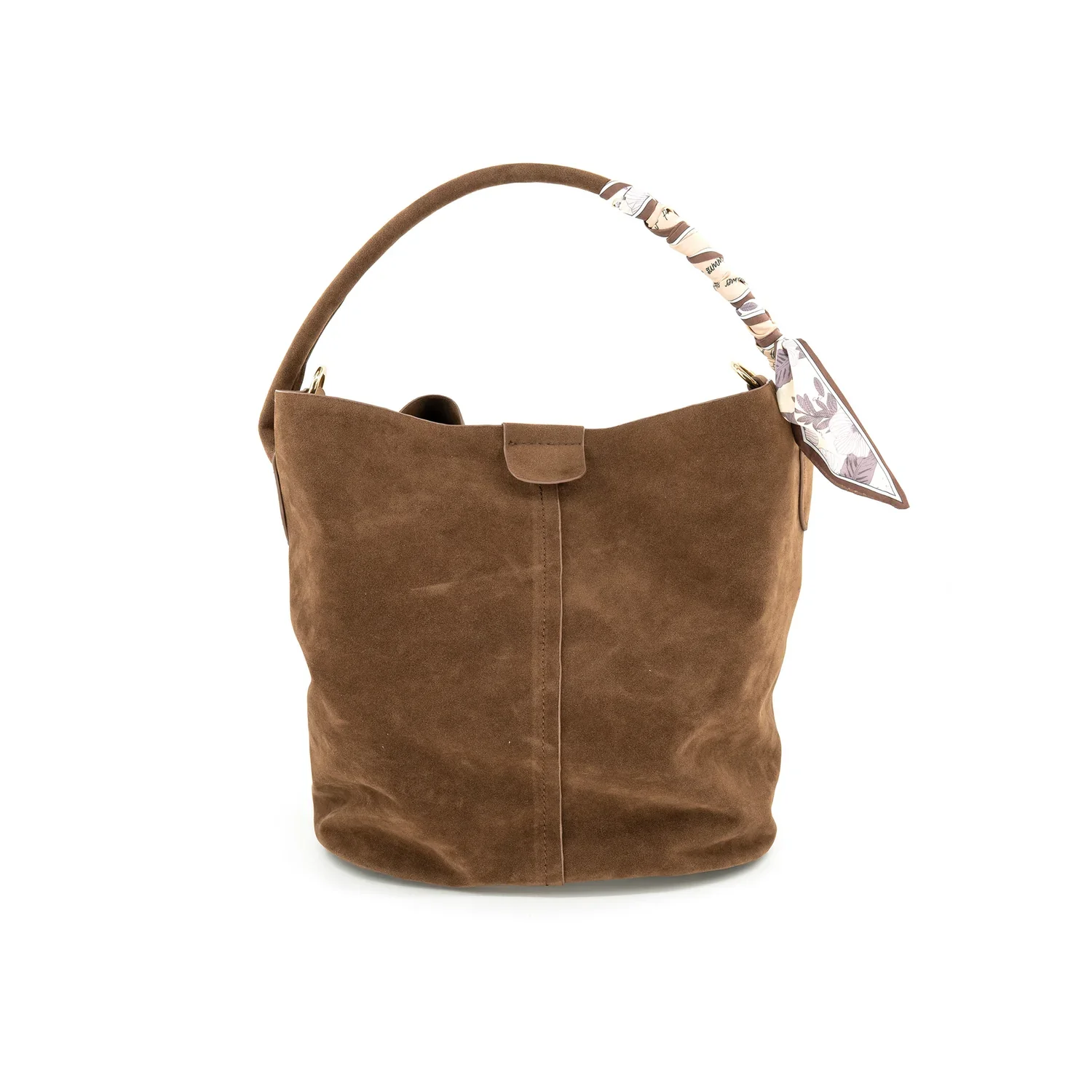 Suede Bucket Bag - Image 2