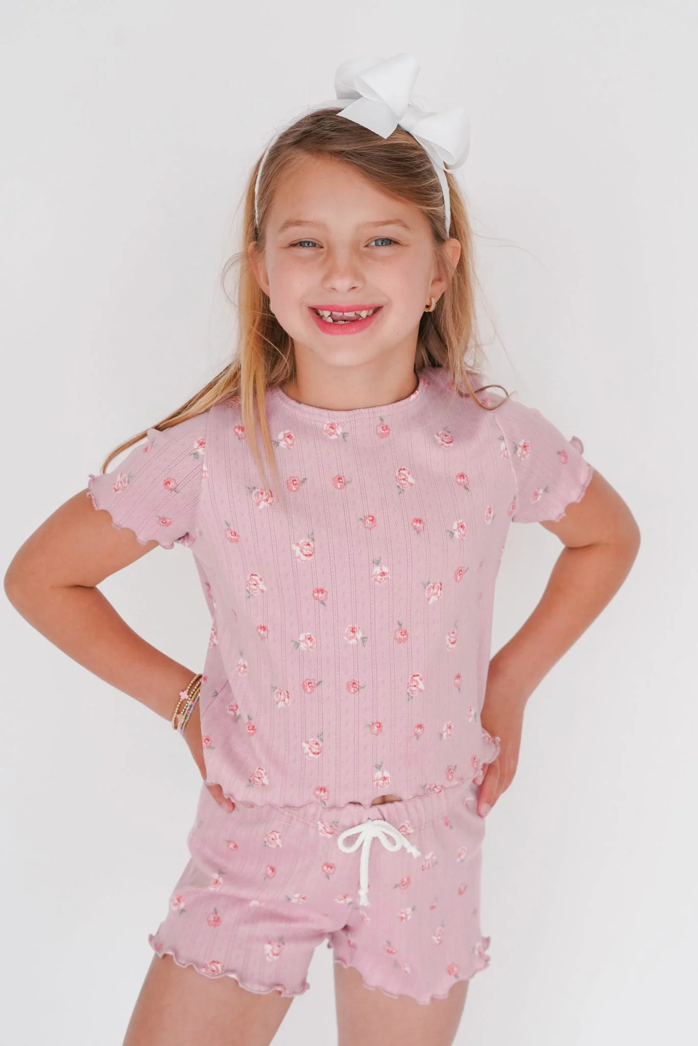 Girls' Ribbed Pajama Shorts - Image 3