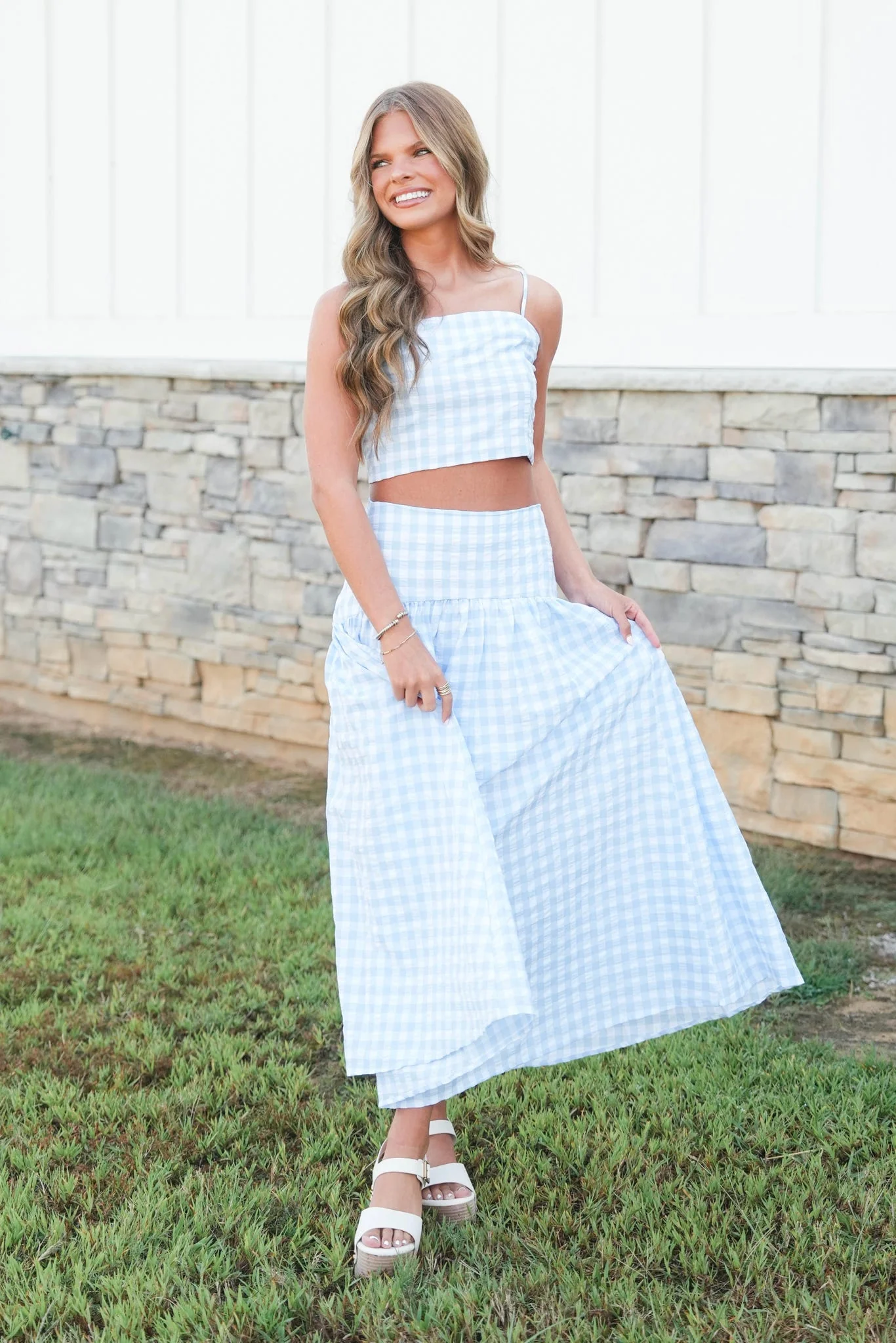 Sideline Style Gingham Top - Image 8