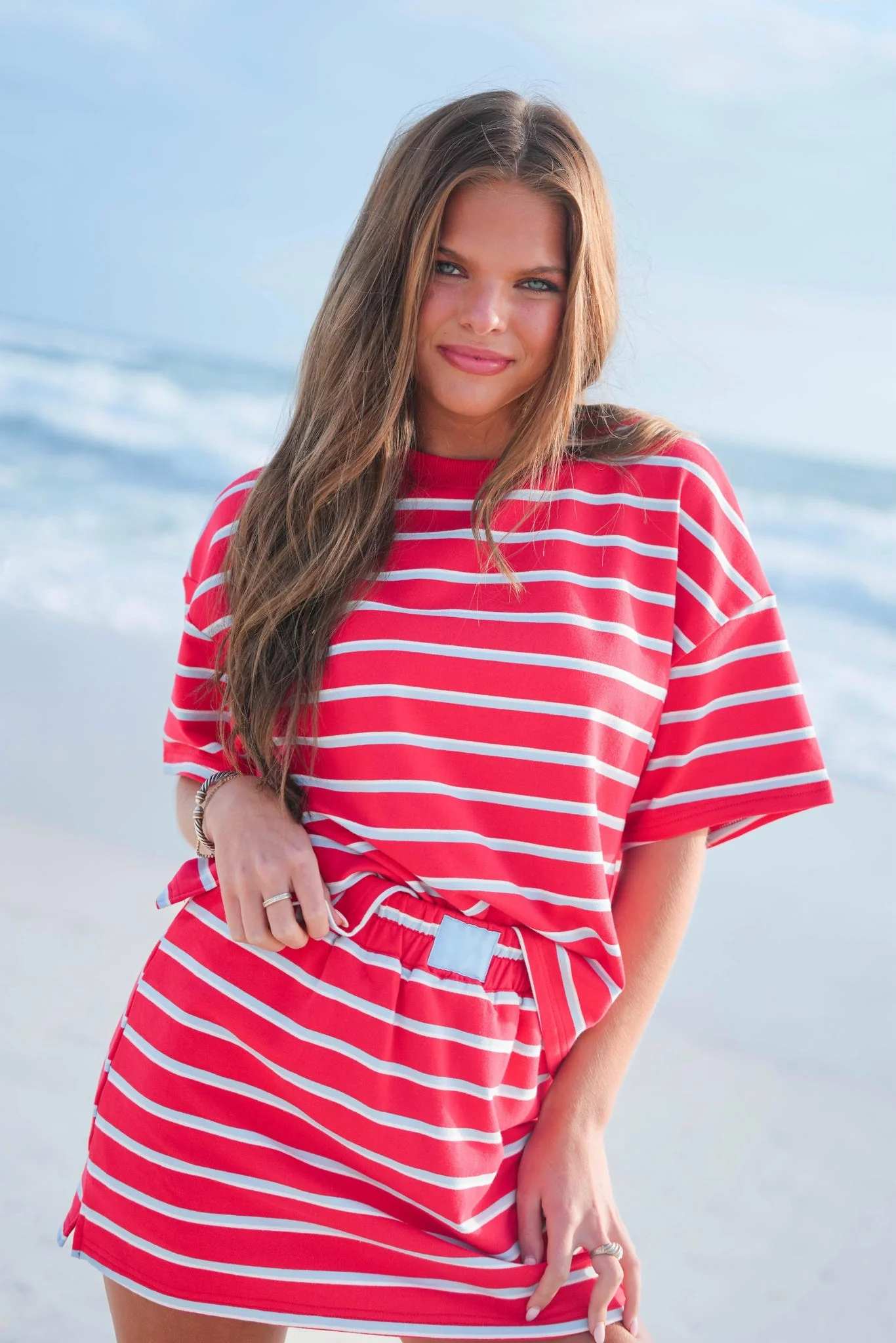 Double Stripe Patch Skort - Image 7