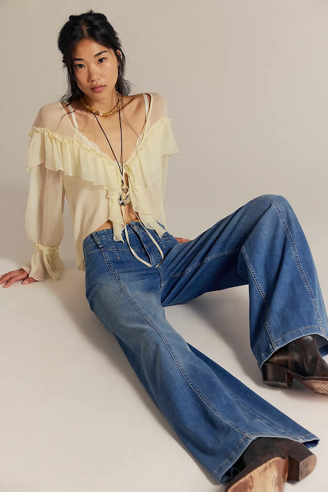 Free People We The Free Libre Wide Leg Jean - Image 4
