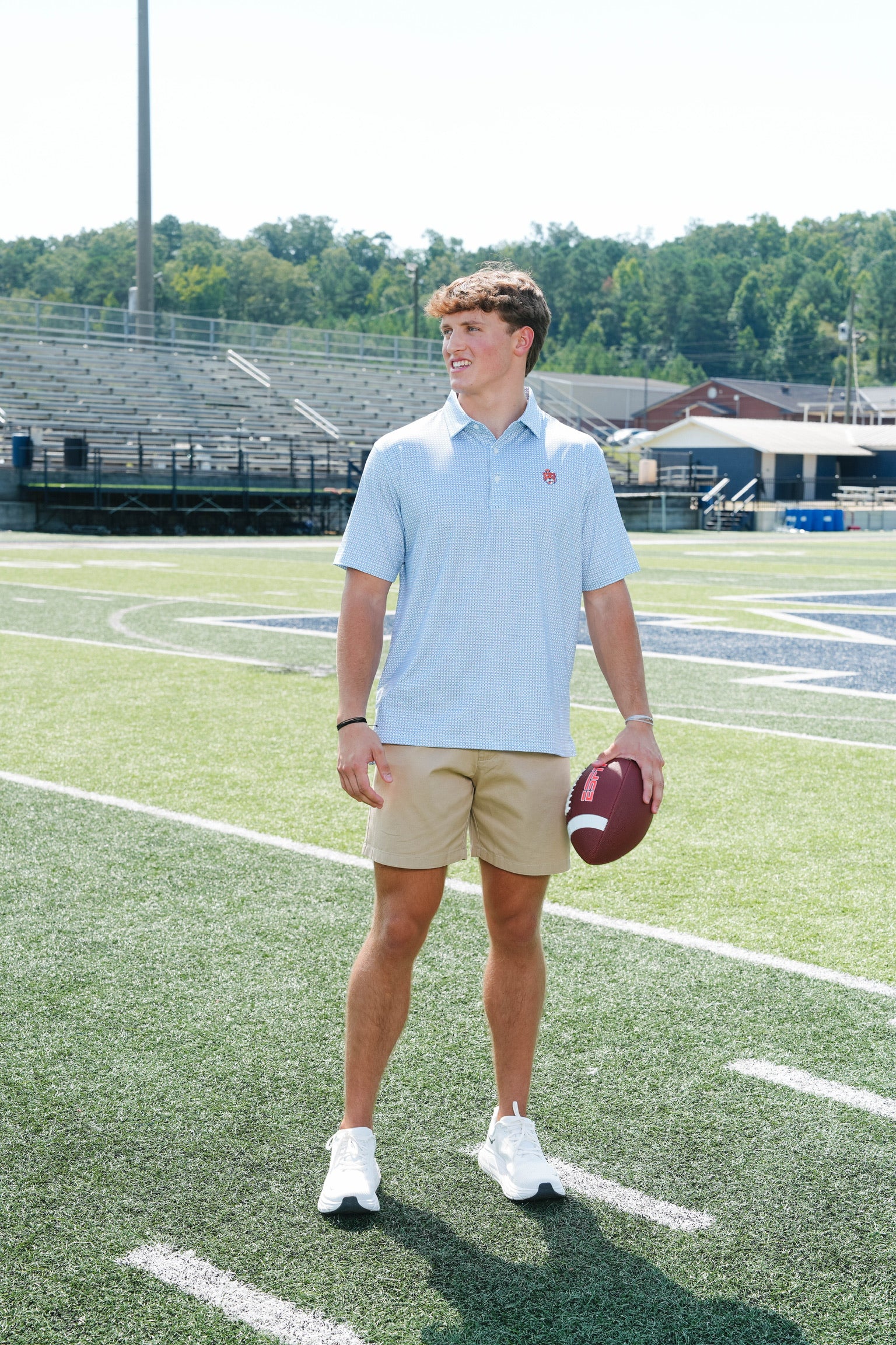 Aubie Tile Print Polo - Image 7