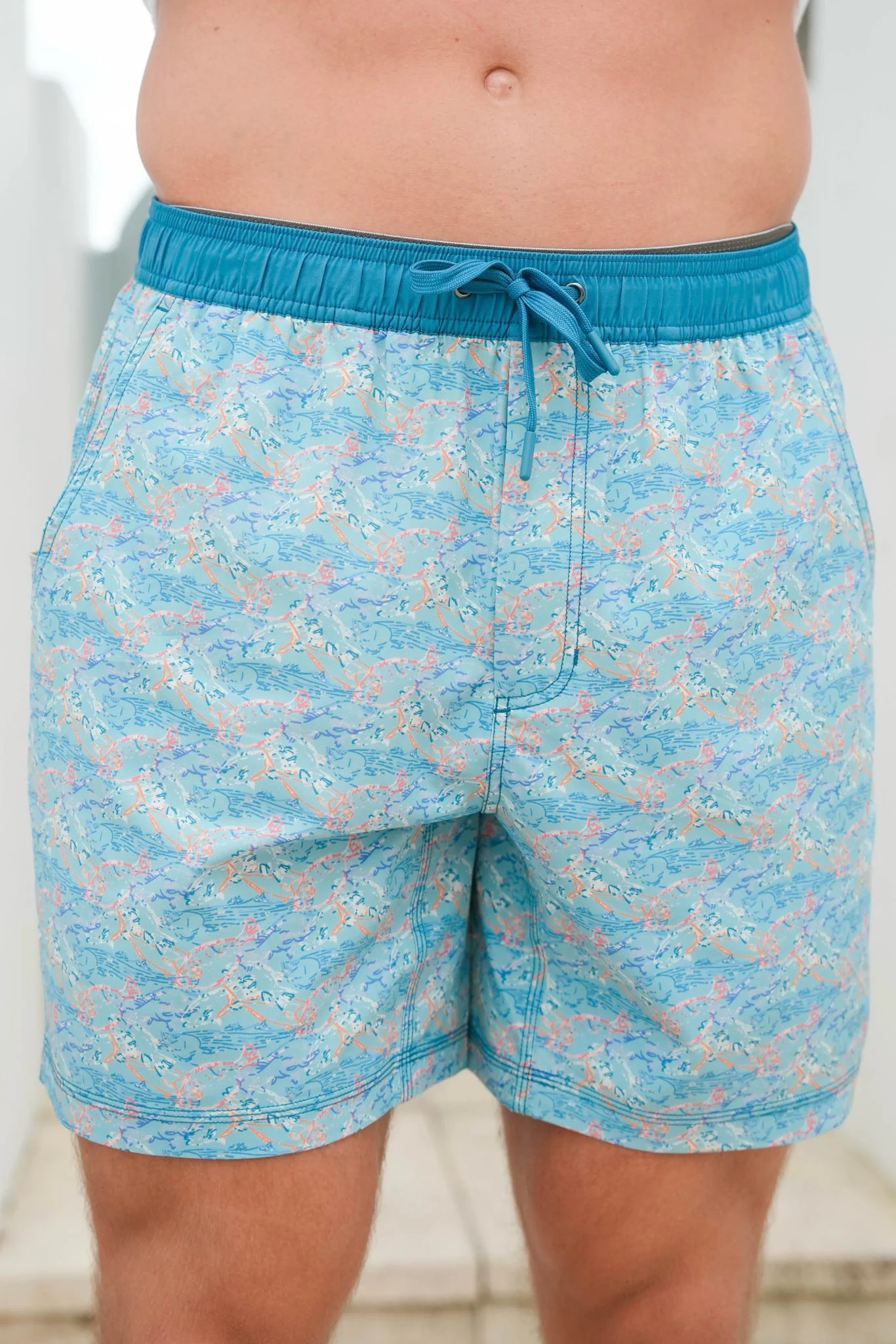 Gen Teal Performance Swim Trunks - Image 4