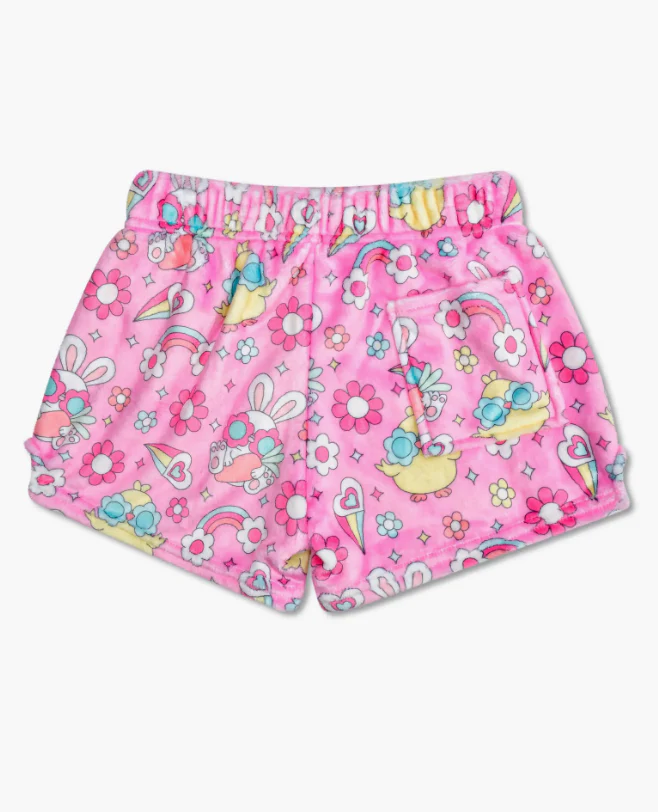 Girls' I scream Flower Chicks Plush Shorts - Image 3