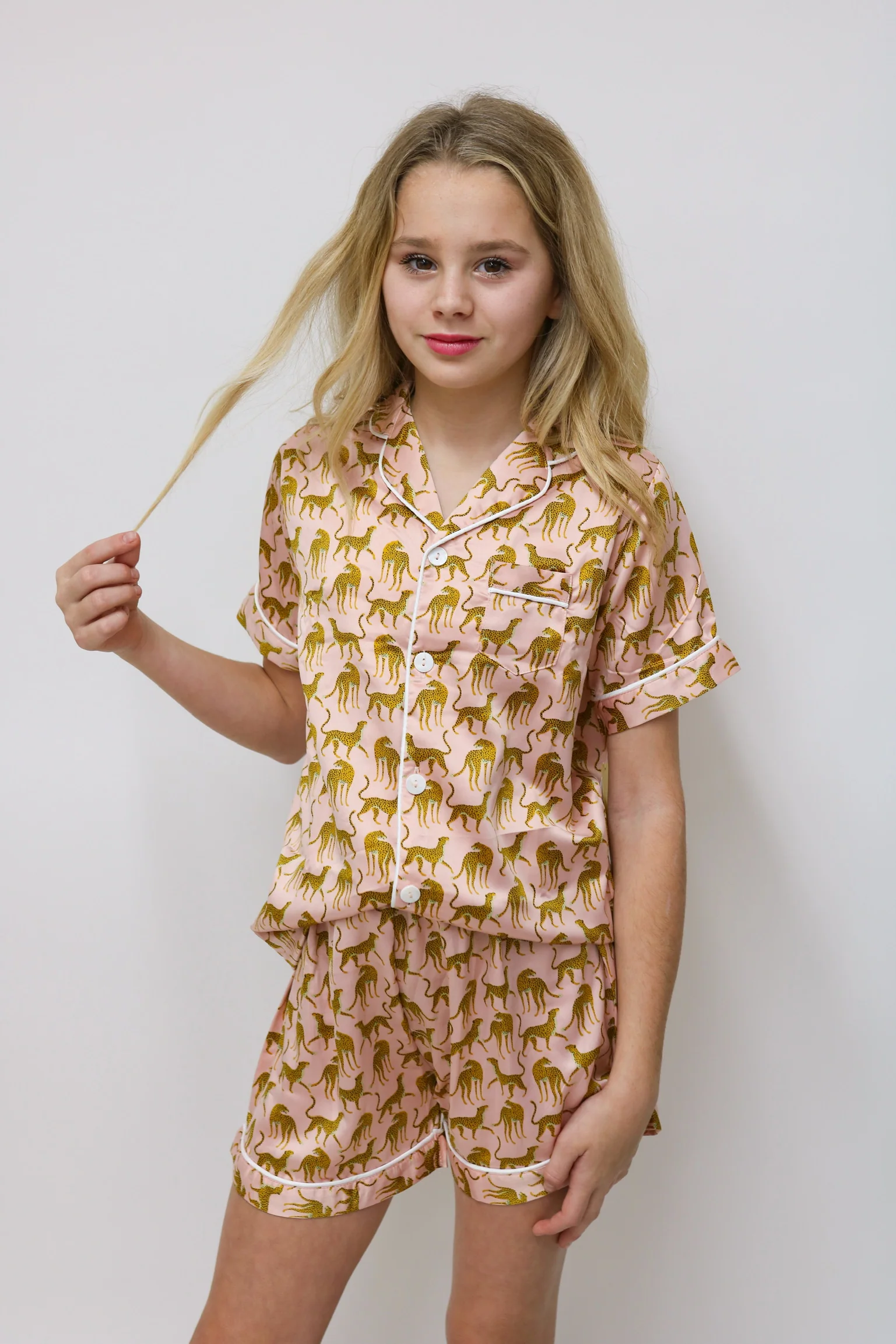 Girls' Jane Marie Silky PJ Shorts - Image 9