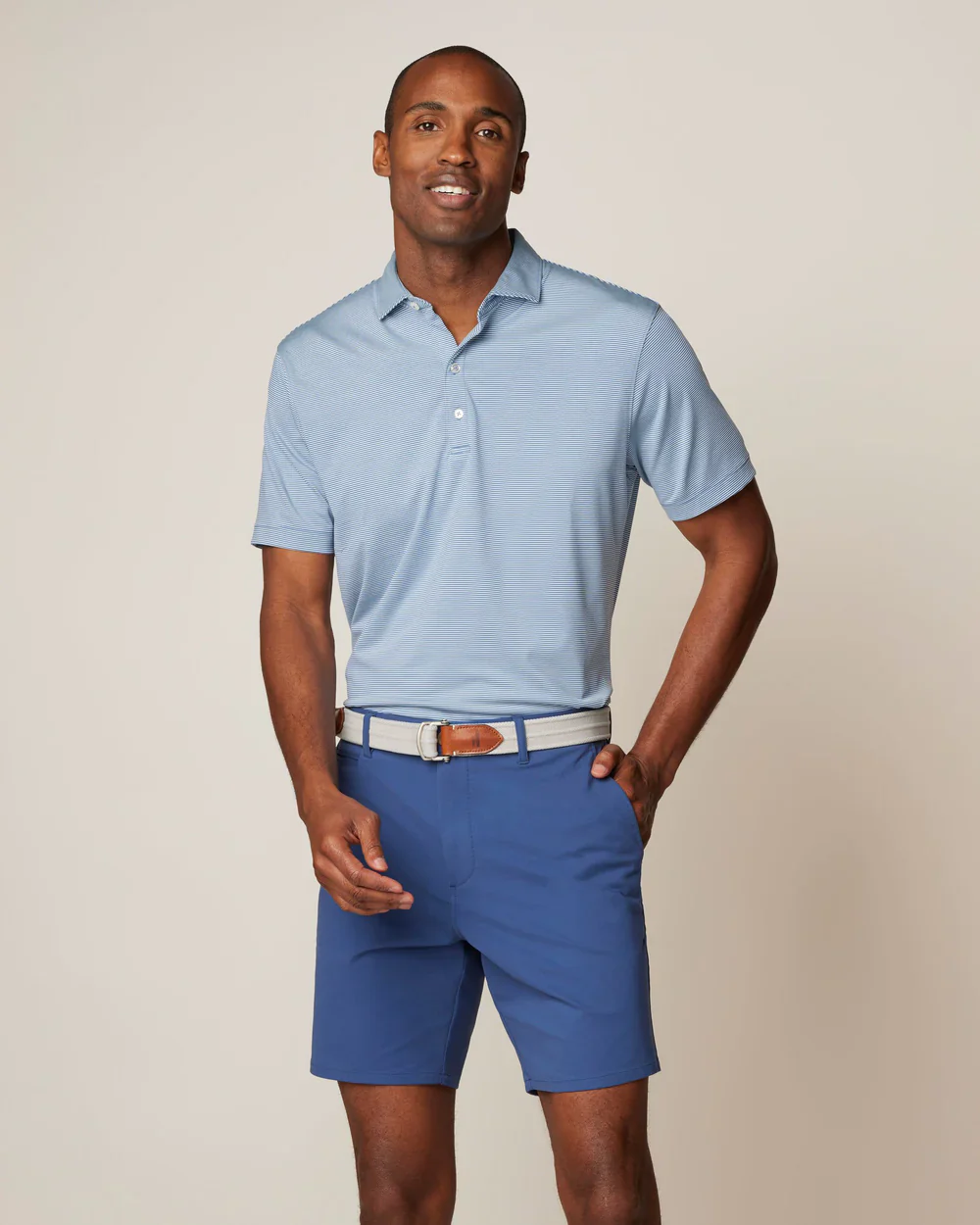 Johnnie O Lyndon Stripe Performance Polo - Image 3