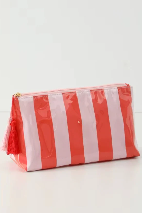 Josslyn Travel Stripe Cosmetic Makeup Bag - Image 2