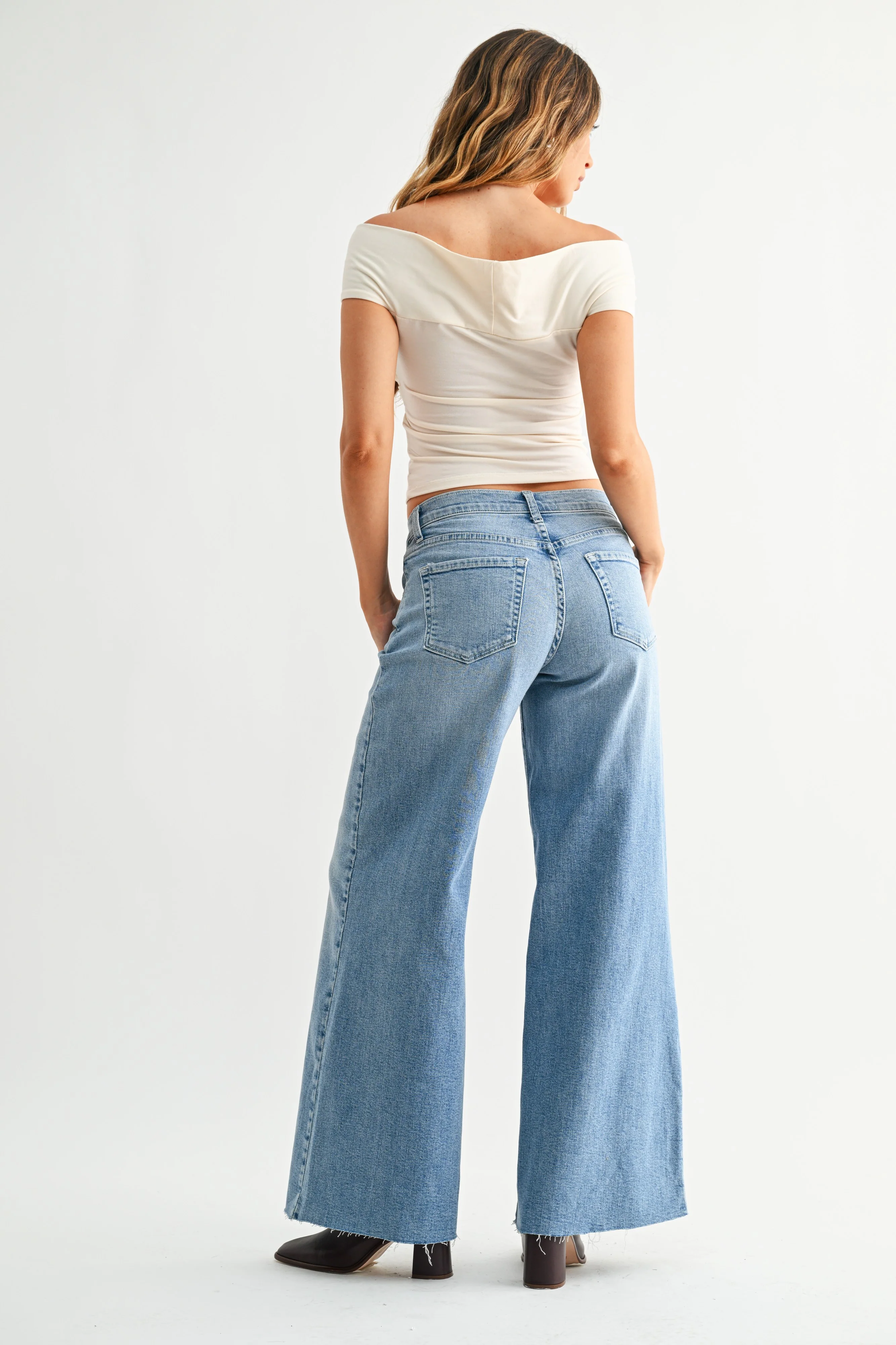 Just Black Denim Super Wide Leg Jean - Image 4