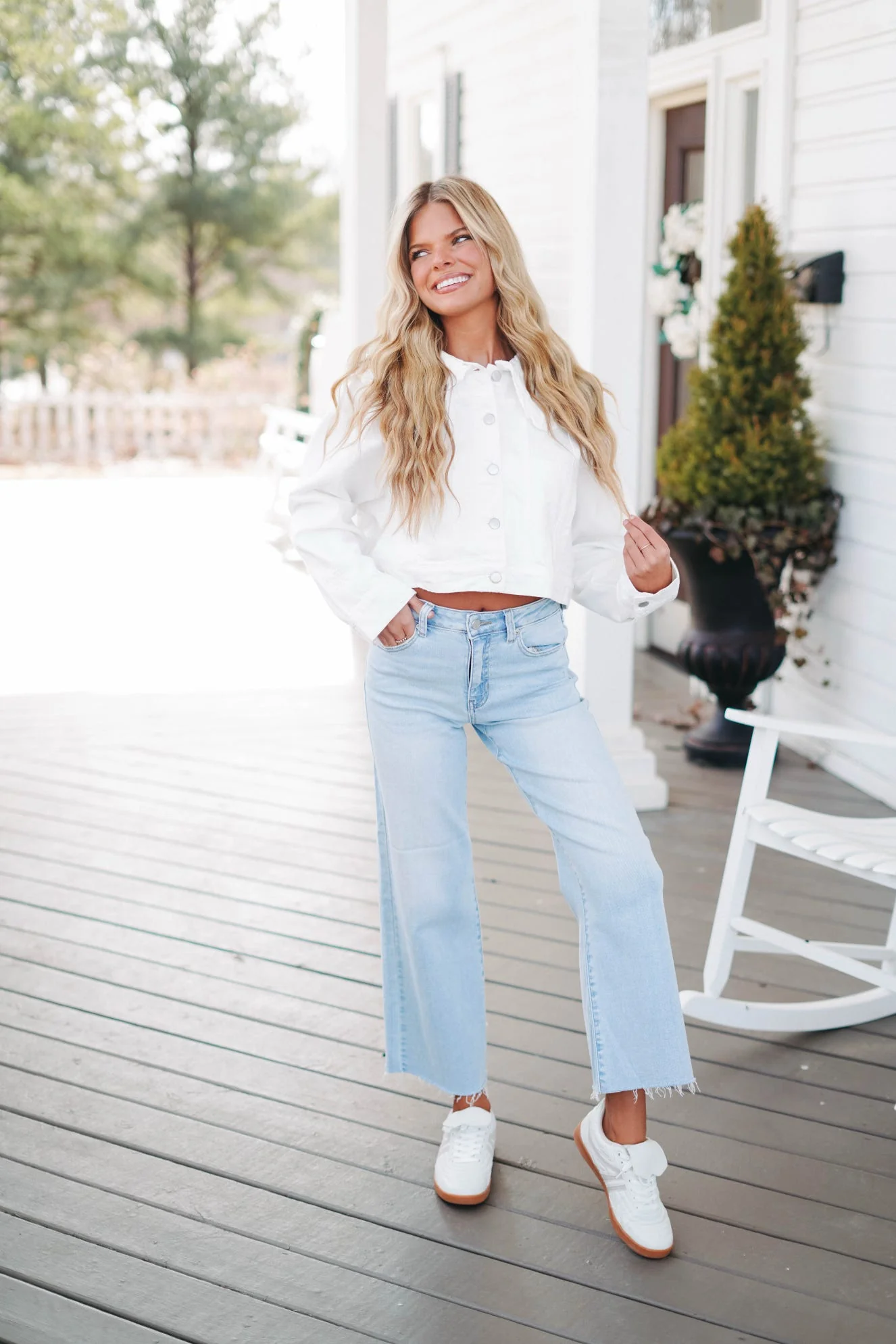 Just Black Slim Wide Leg Jeans - Image 3