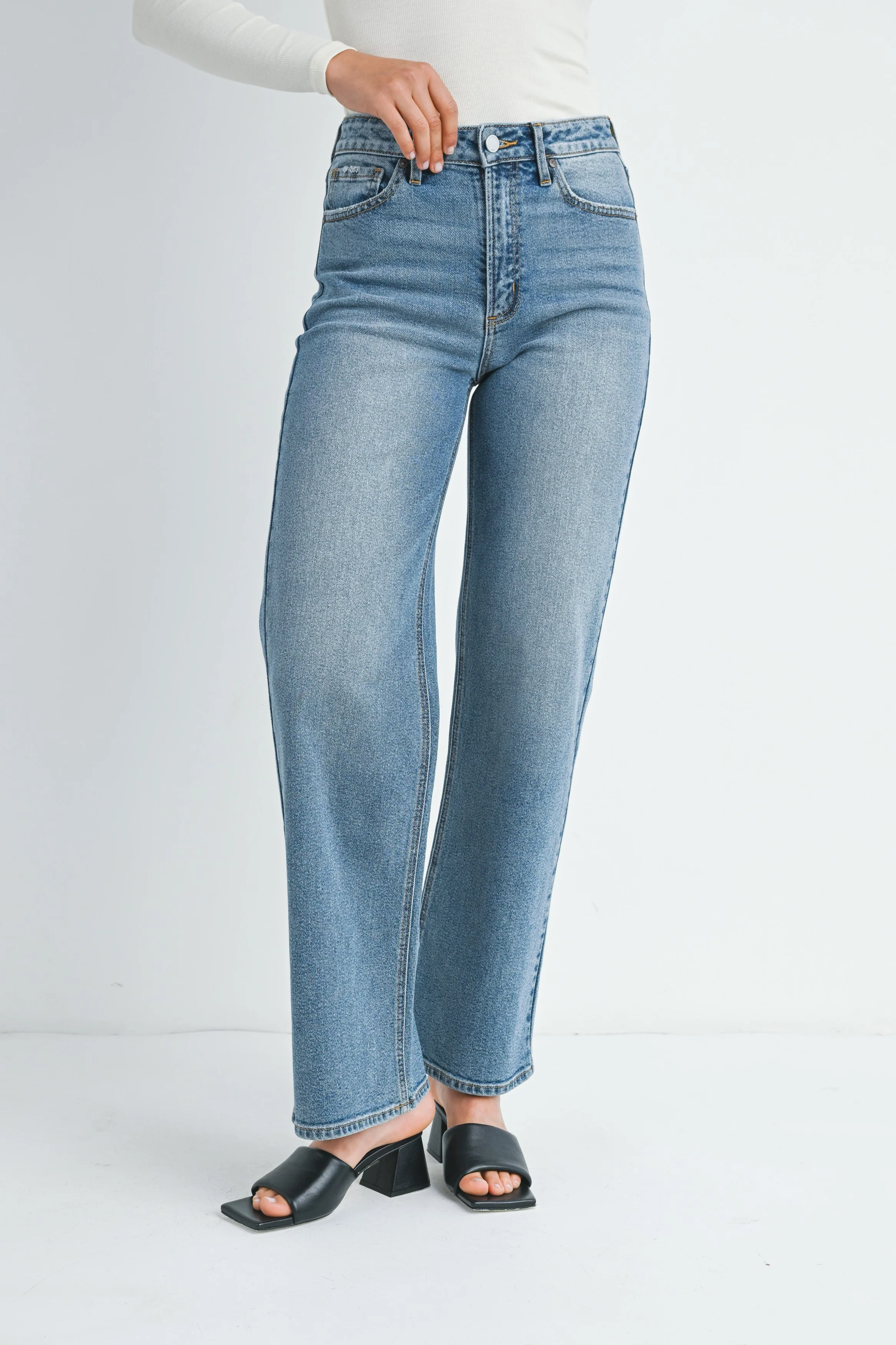 JBD High Rise Straight Jean - Image 3