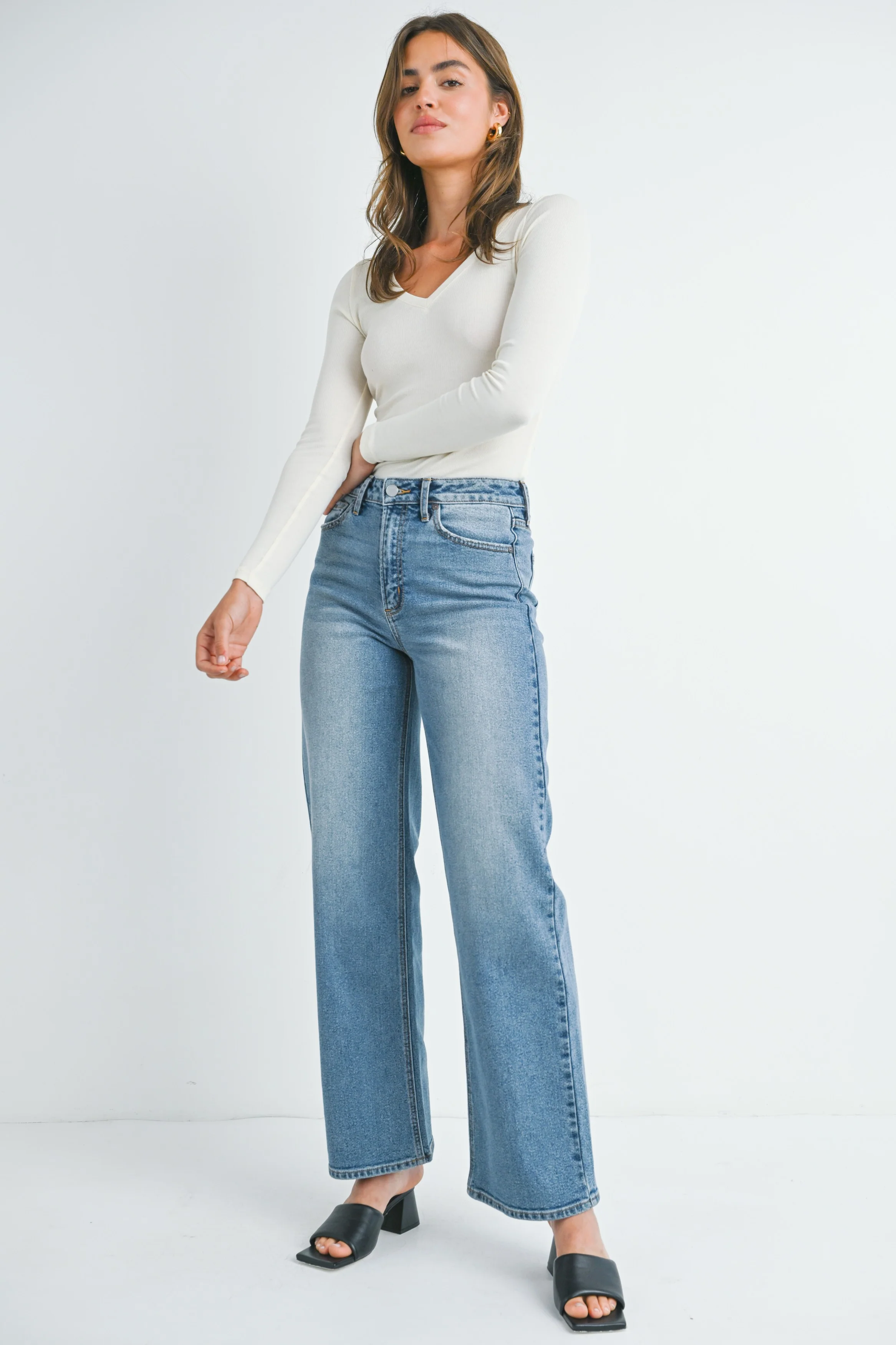 JBD High Rise Straight Jean - Image 4