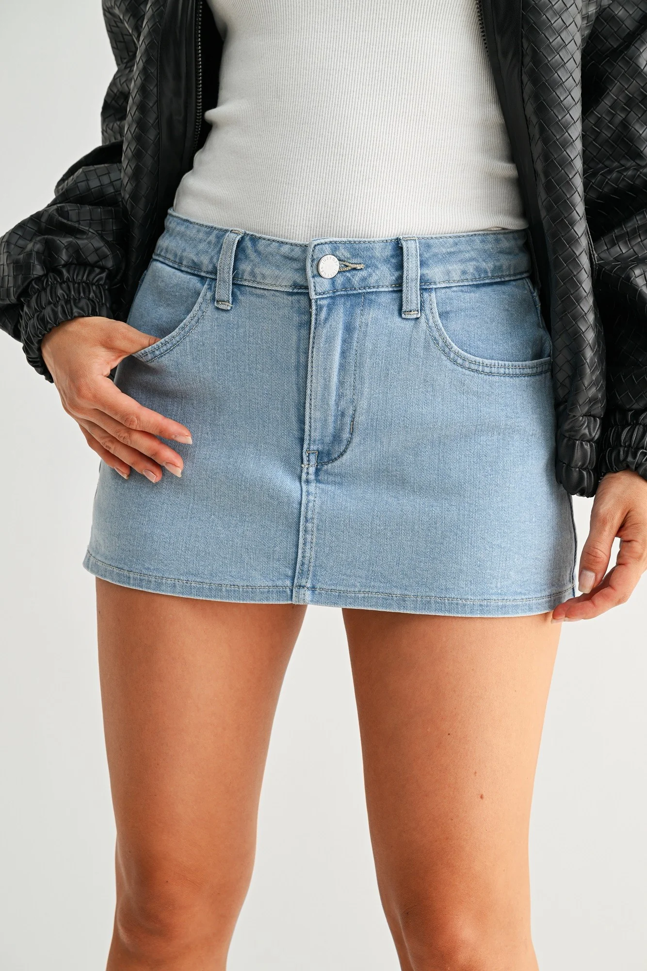 Just Black Denim Skort - Image 27