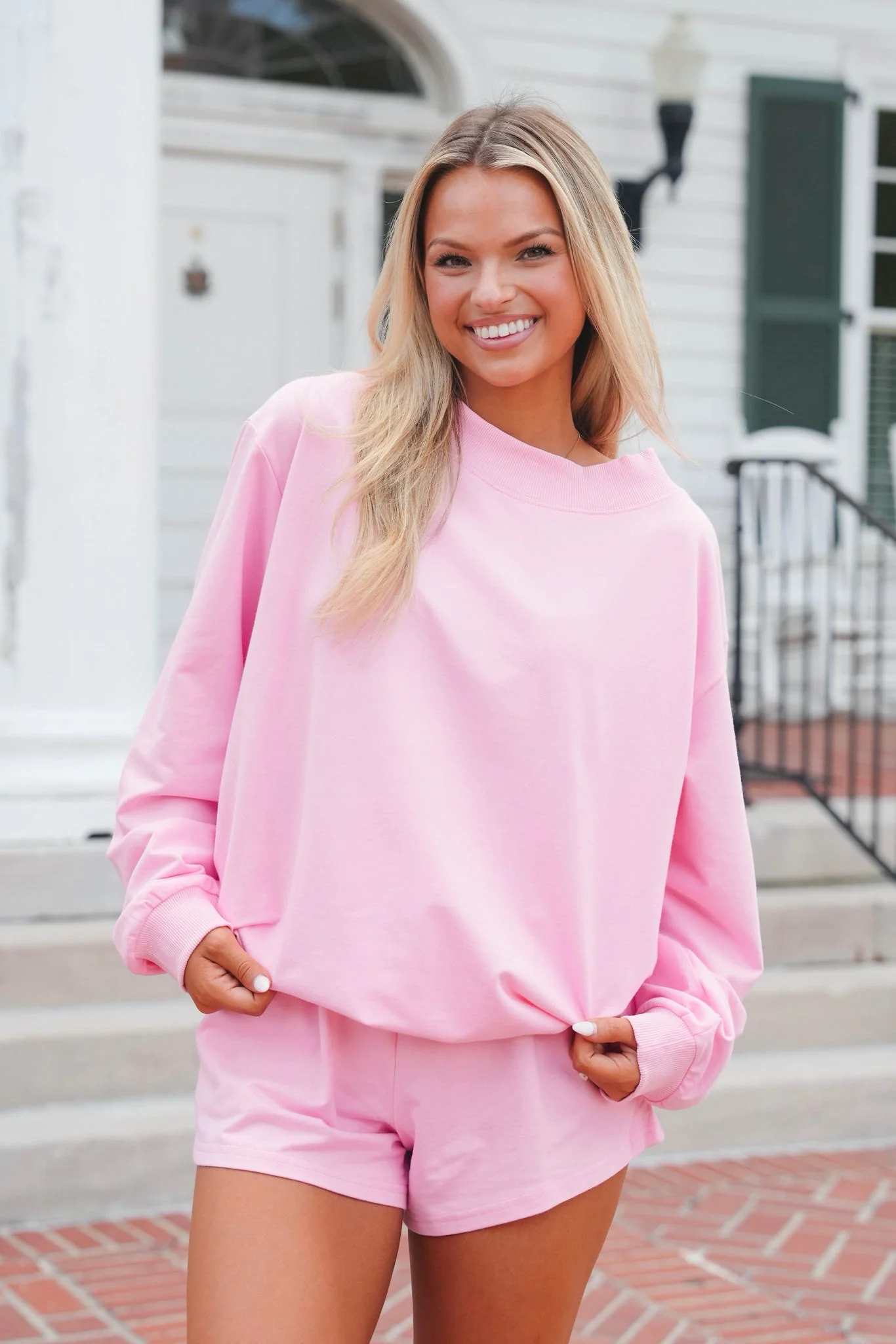 Mockneck French Terry Pullover - Image 15