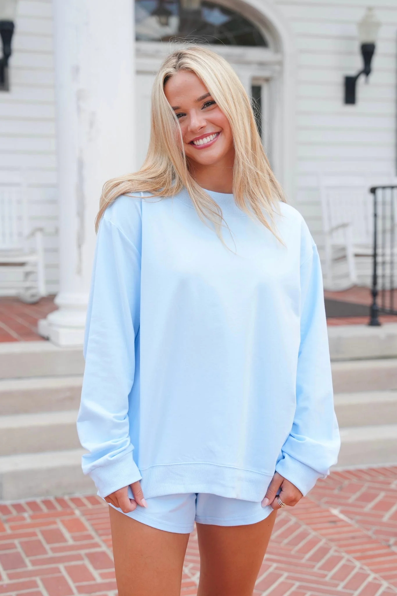 Mockneck French Terry Pullover - Image 20