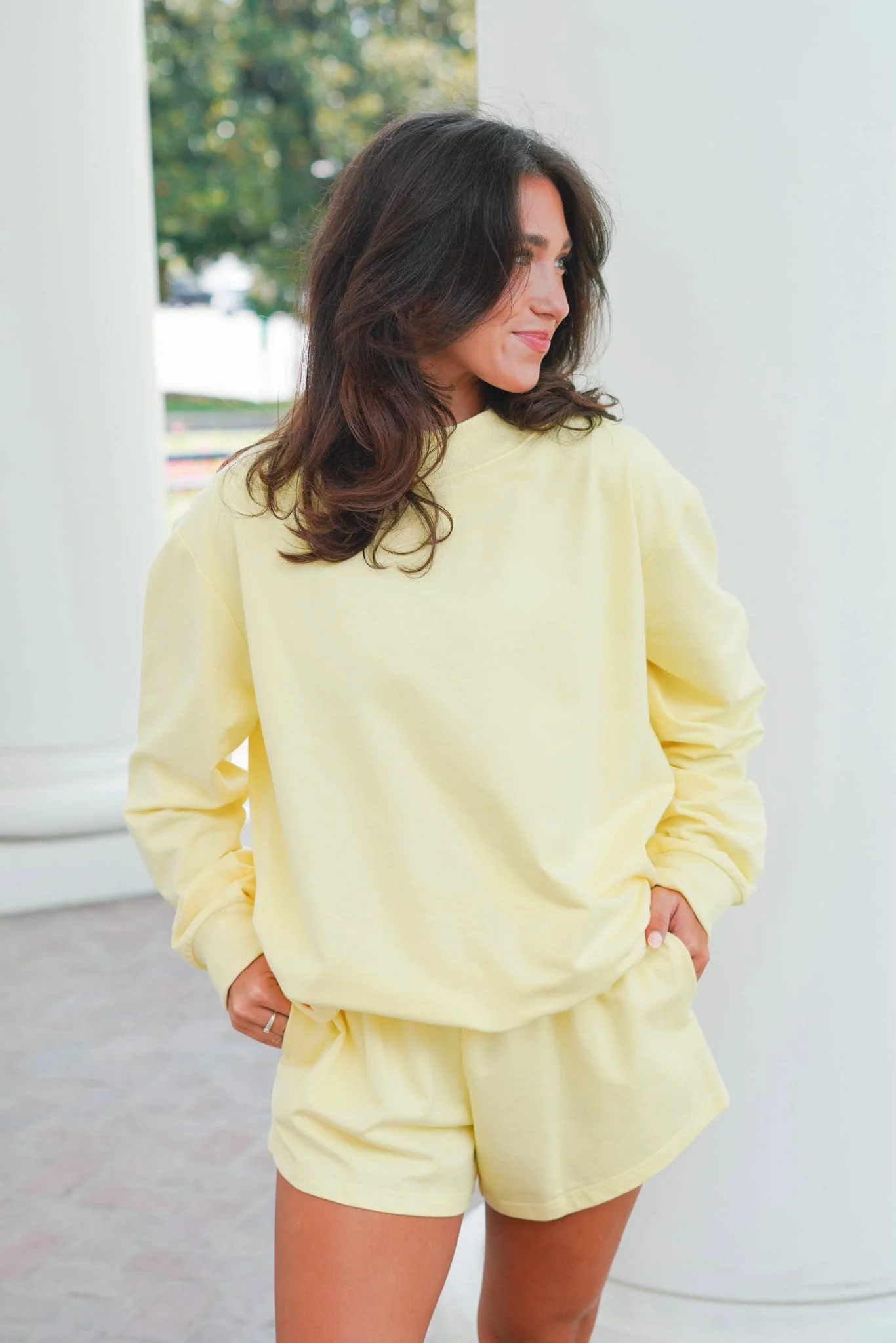 Mockneck French Terry Pullover - Image 25