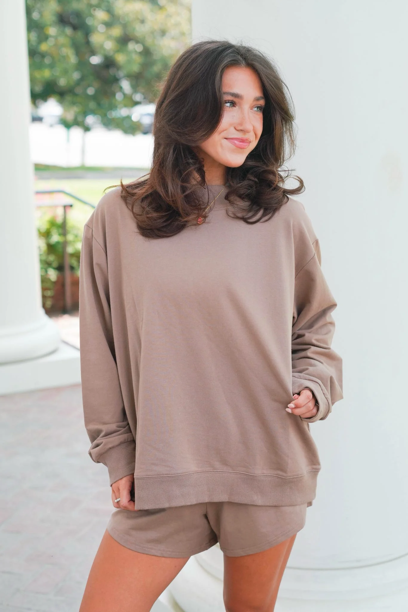 Mockneck French Terry Pullover - Image 29