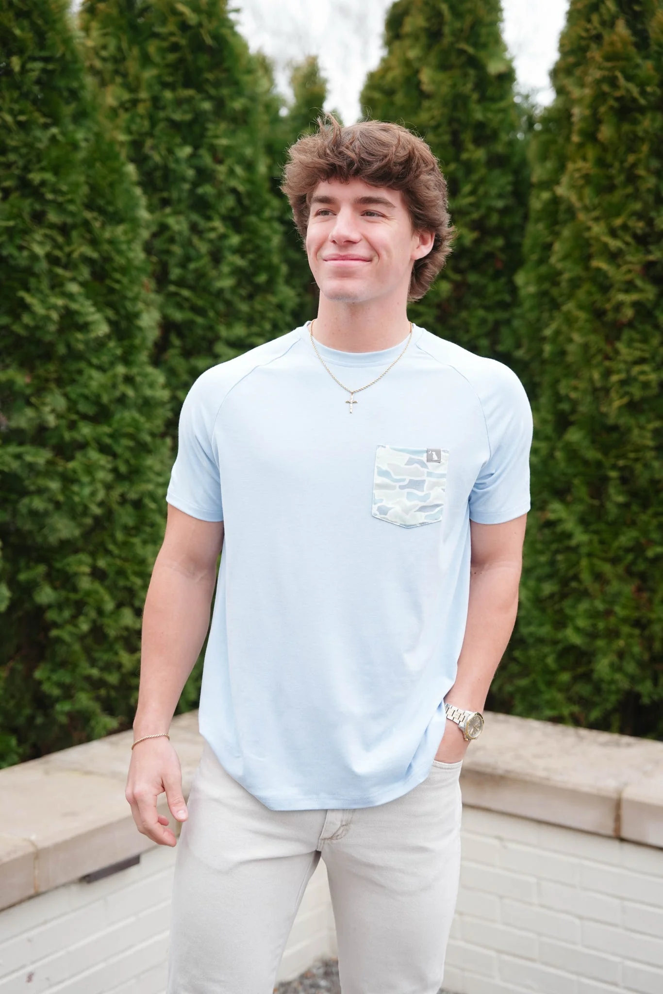 Local Boy Heather Blend Crew Shirt - Image 5