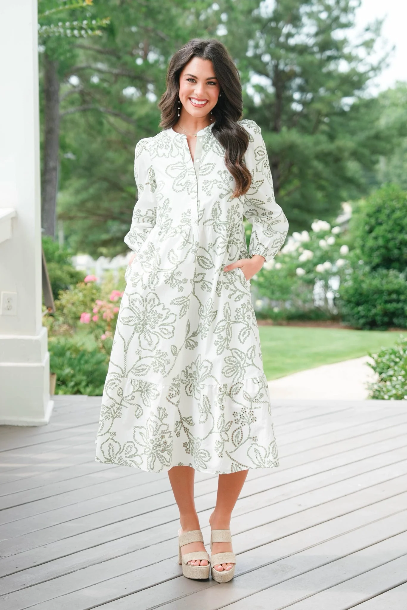 Mary Square Riley Lacecap Dress - Image 2