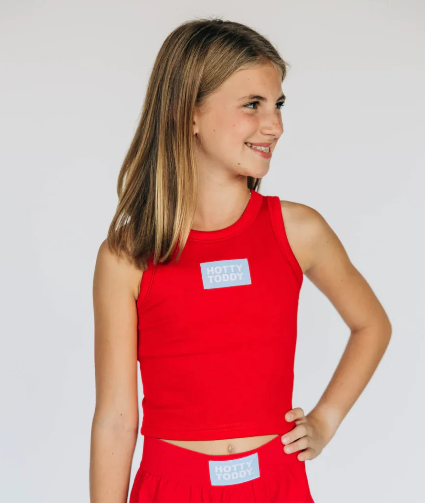 Girls' Scarlet & Gold Hotty Toddy Alli Airy Tank - Image 2