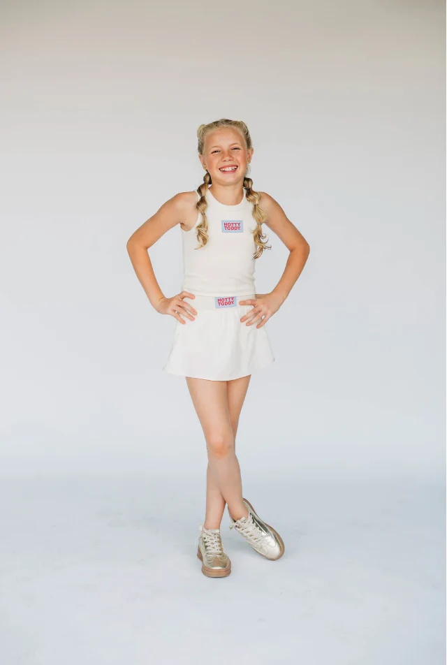Girls' Scarlet & Gold Hotty Toddy Alli Airy Tennis Skirt - Image 2