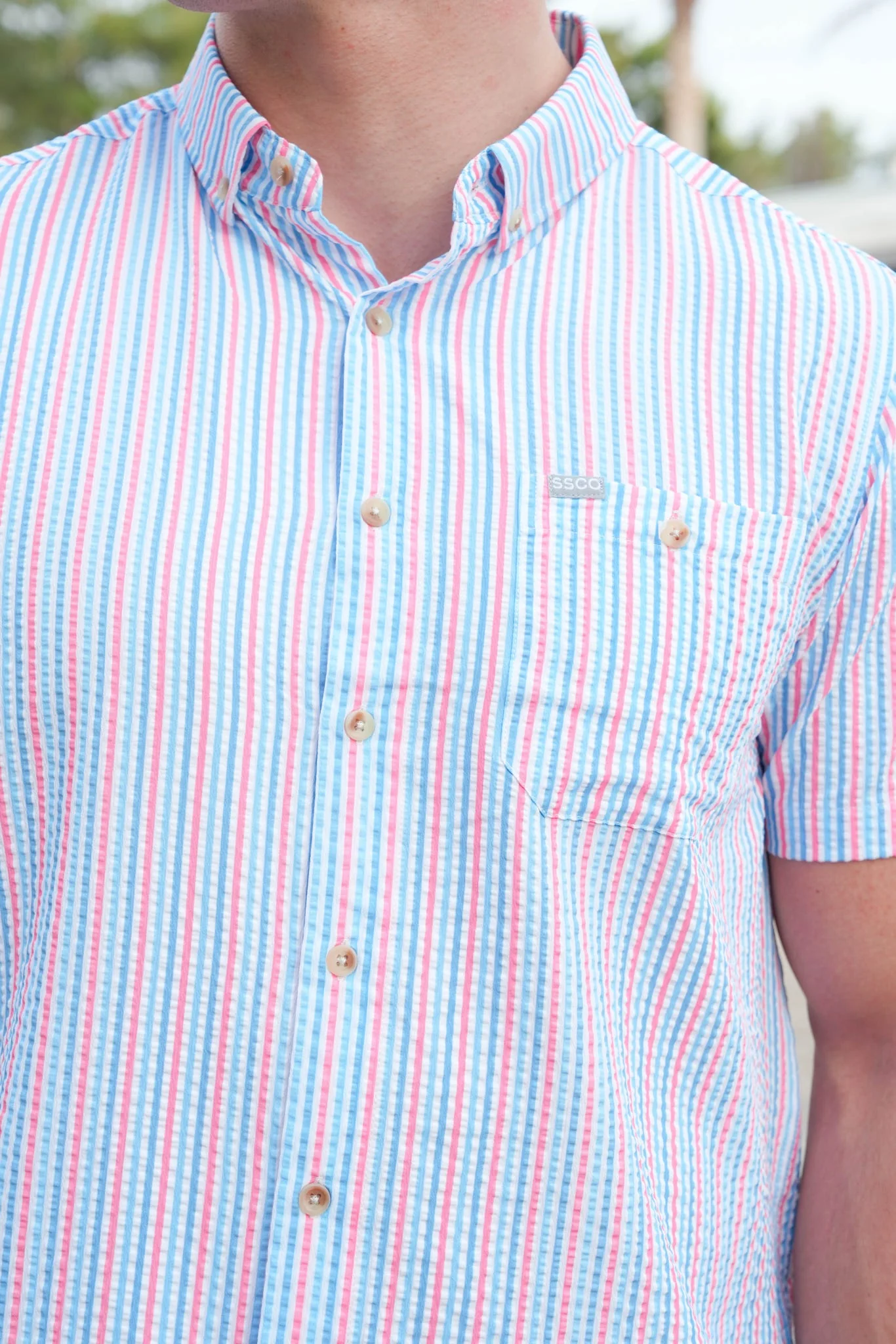 Southern Shirt Clubhouse Seersucker Baja Shirt - Image 3