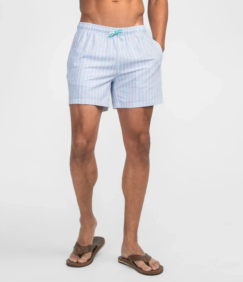 Southern Shirt Clubhouse Seersucker Swim Short - Image 4