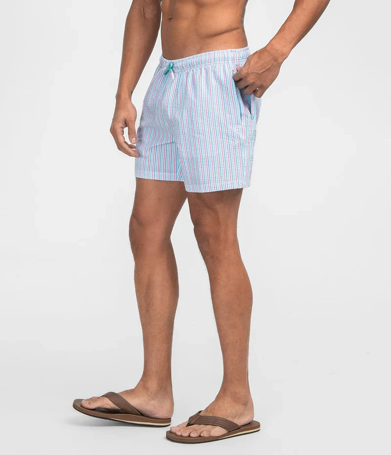 Southern Shirt Clubhouse Seersucker Swim Short - Image 5