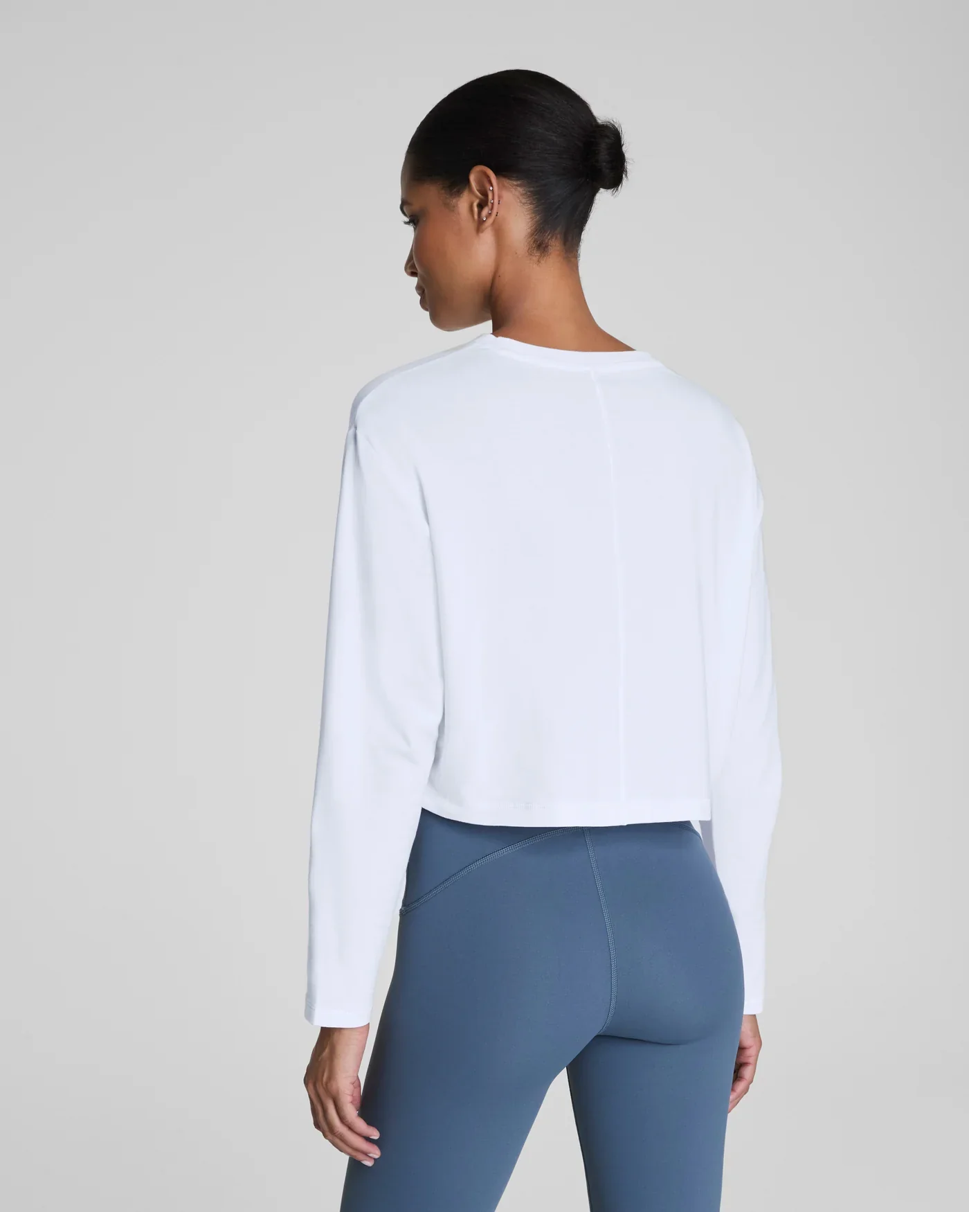 Spanx Cropped Long Sleeve Top - Image 2