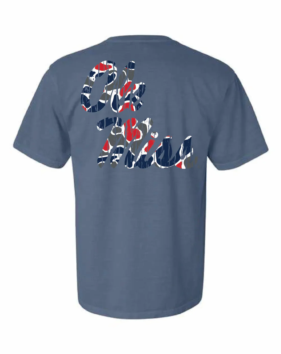 Speckle Bellies Ole Miss Script Camo Tee - Image 3