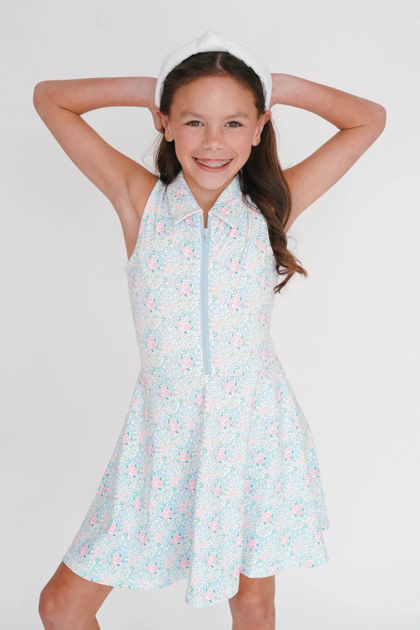 Girls' Swoon Floral Athletic Dress - Image 2