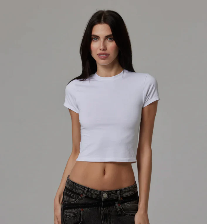 Talentless Women's Stretch Jersey Baby Tee - Image 4