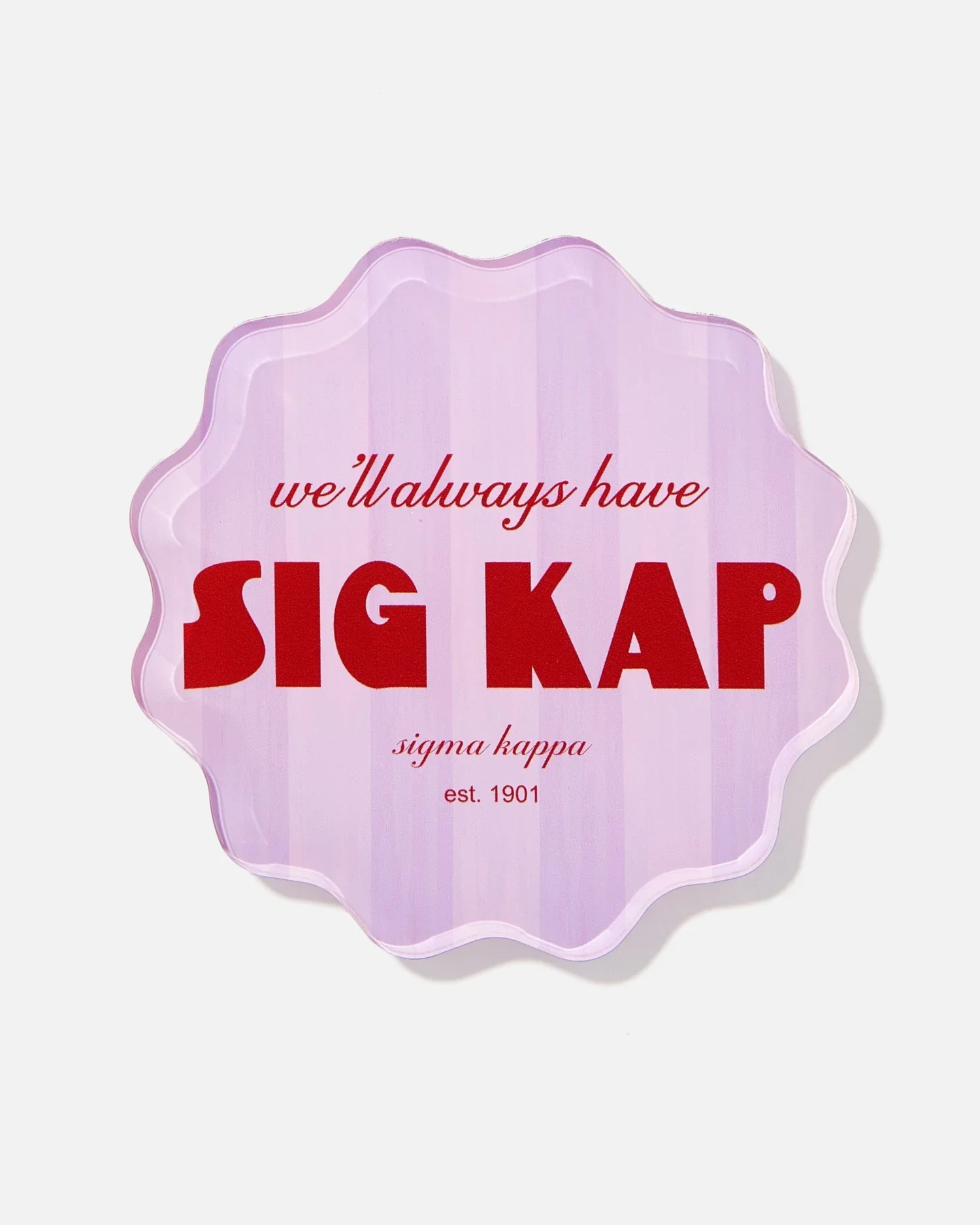 Tart By Taylor Scalloped Sorority Coaster - Image 17