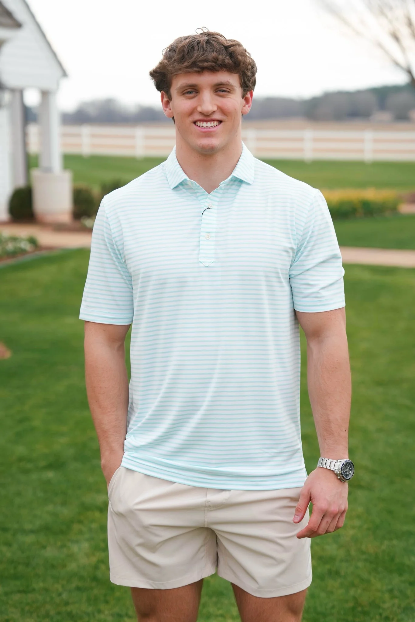 Turtleson Gus Stripe Polo - Image 2
