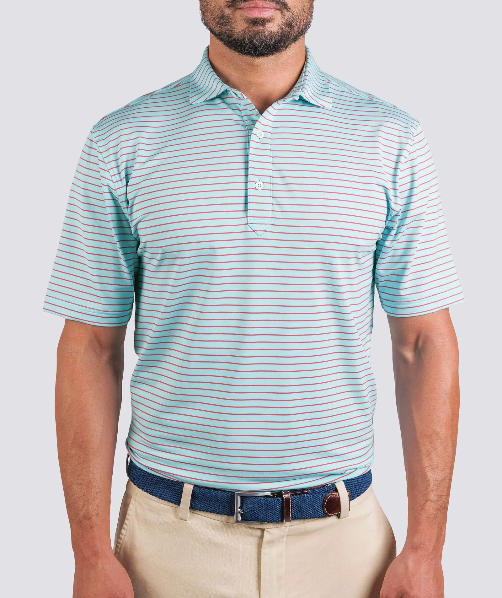 Men's Winter Special Turtleson Trey Stripe Polo - Image 3