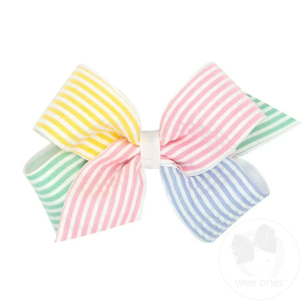 Girls' Wee Ones Seersucker Bow