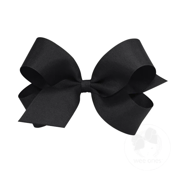Girls' Wee Ones Large Classic Grosgrain Hair Bow - Image 8