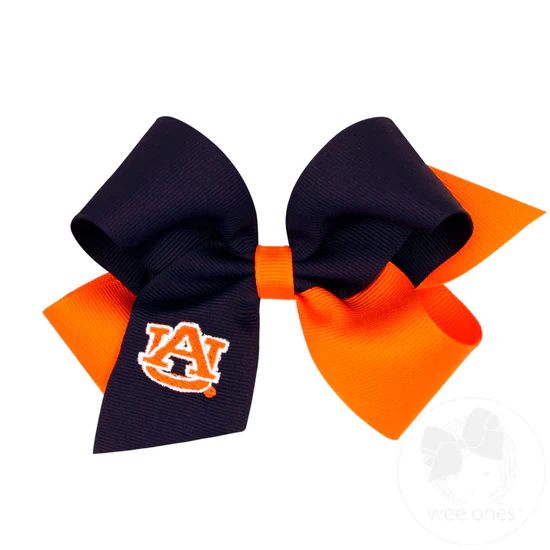 Girls' Wee Ones Two Tone Collegiate Bow