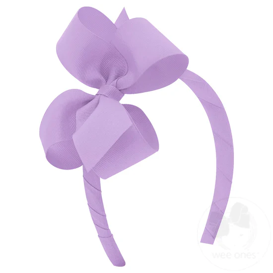 Girls' Wee Ones Hair Bow On A Headband - Image 12