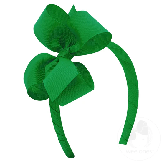 Girls' Wee Ones Hair Bow On A Headband - Image 14