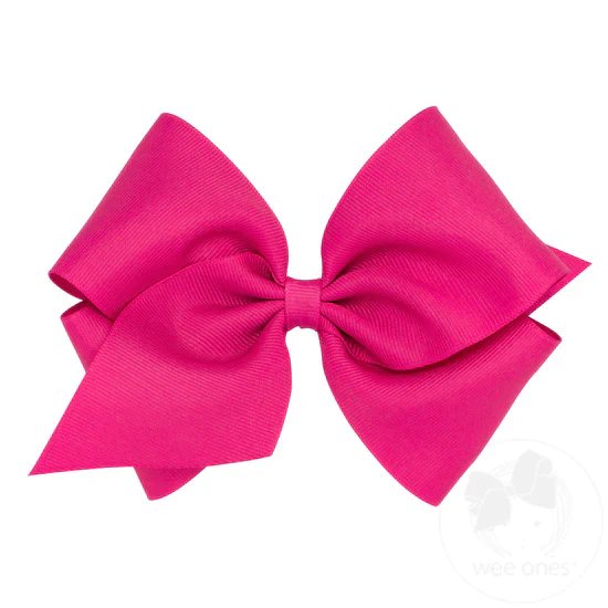 Girls' Wee Ones Mini King Classic Grosgrain Hair Bow - Image 13