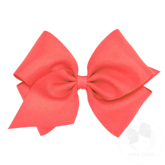 Girls' Wee Ones Mini King Classic Grosgrain Hair Bow - Image 15