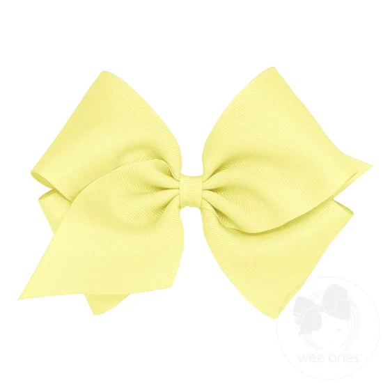 Girls' Wee Ones Mini King Classic Grosgrain Hair Bow - Image 17