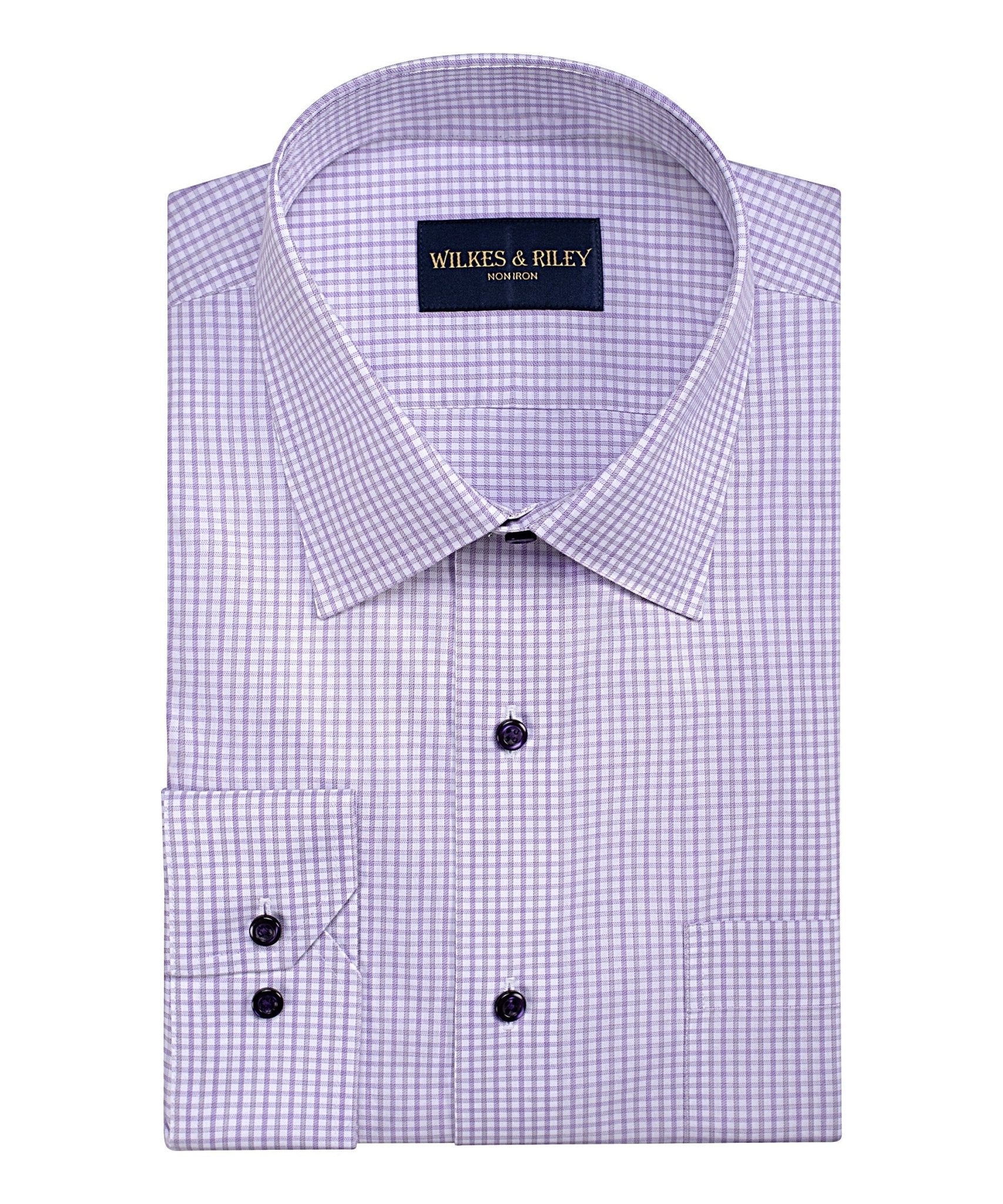 Wilkes & Riley Dobby Twill Check Classic Fit