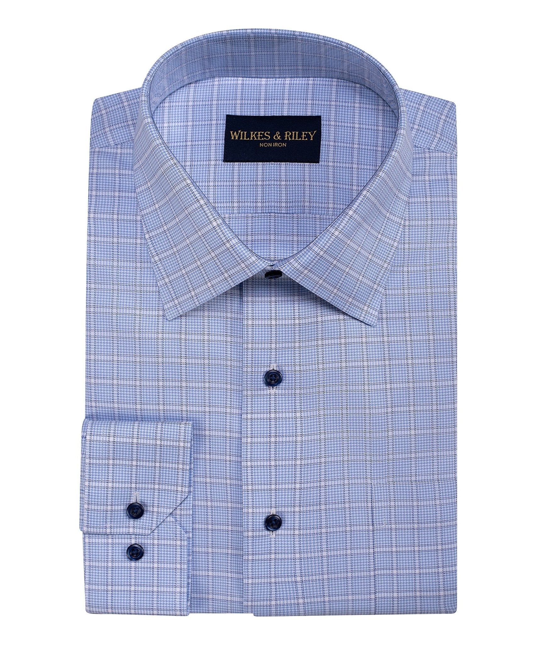 Wilkes & Riley Framed Houndstooth Spread Classic Fit