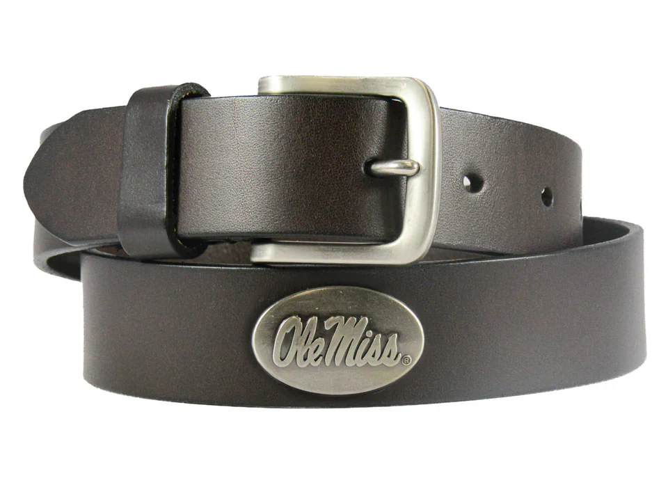 Boys' Zeppelin Concho Ole Miss Leather Belt