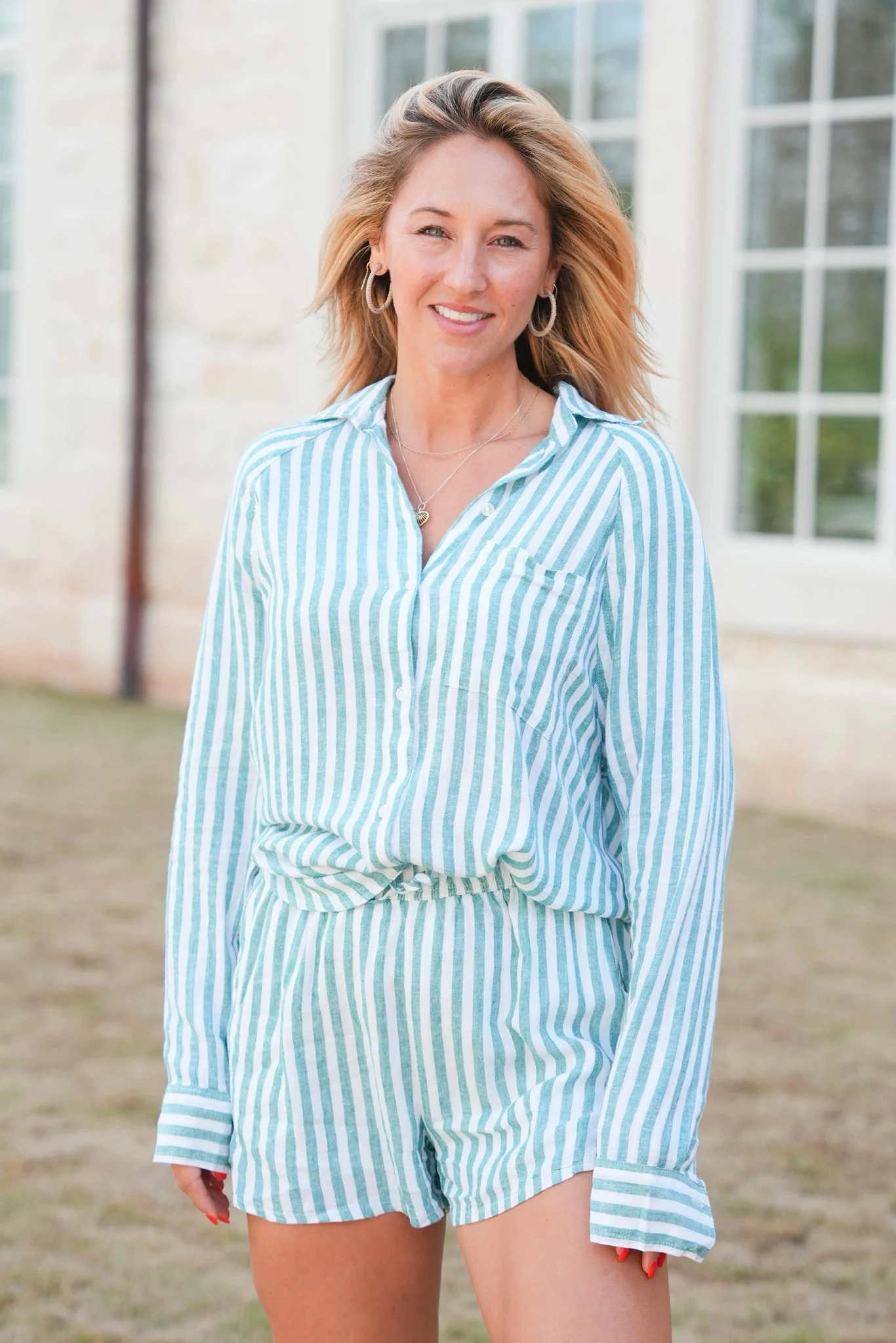 Z Supply Perfect Linen Striped Top - Image 2