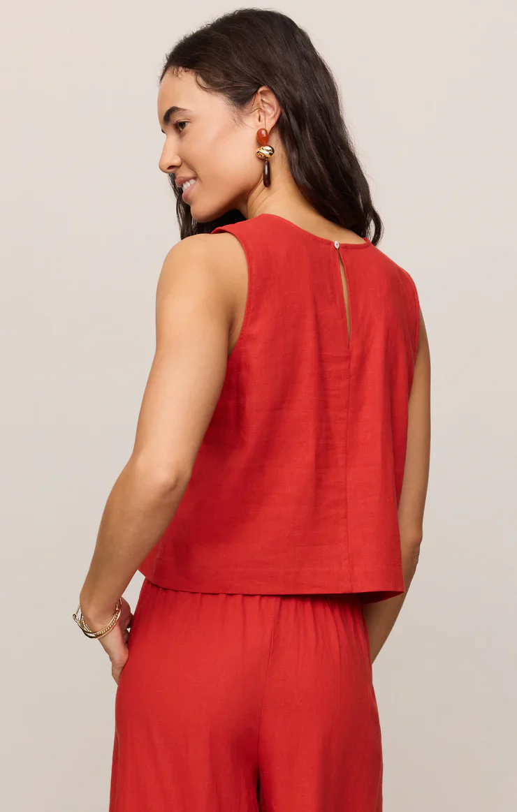Z Supply Sloane Linen Tank - Image 5
